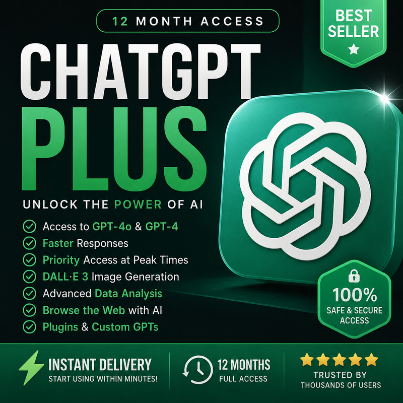ChatGPT Plus 12 Month Subscription