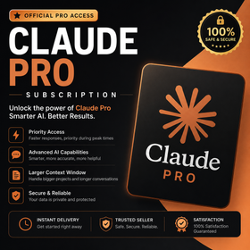Claude Pro 12 Month Access | Advanced AI Access, Fast Setup (Digital Service)